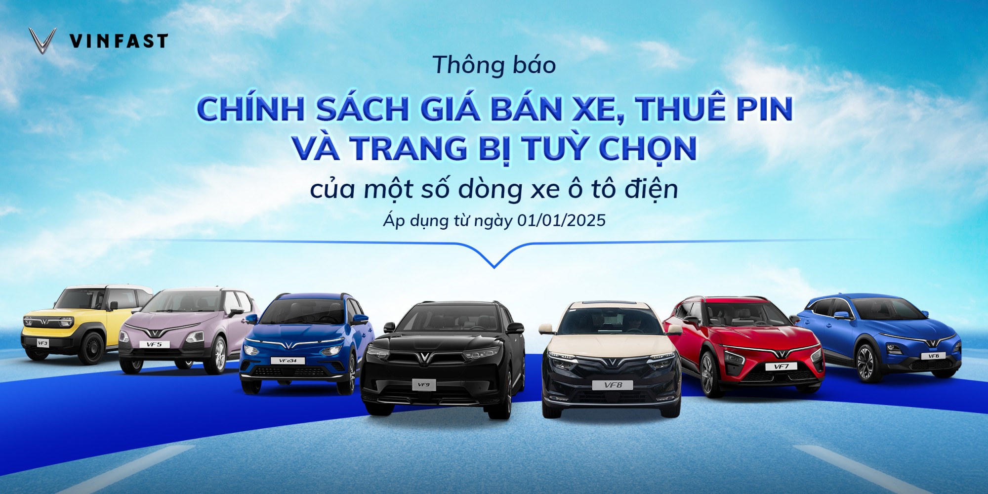 Thông báo VinFast thay đổi chính sách giá bán – thuê pin – trang bị tùy chọn của một số dòng xe
